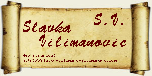 Slavka Vilimanović vizit kartica